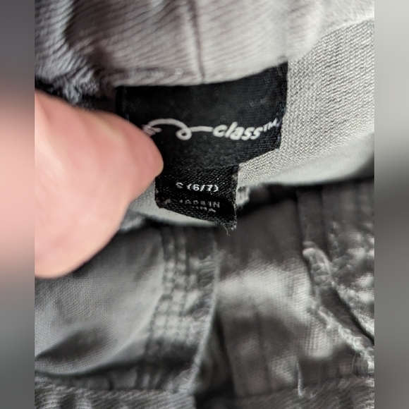 GUC Big boy size 6/7 Art Class pull on drawstring waist light grey/blue shorts - Picture 5 of 6